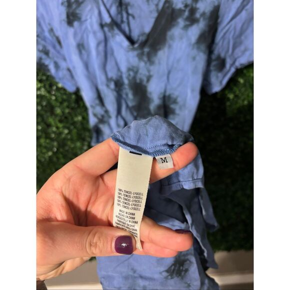 Cloth & Stone Anthropologie Liv Tie Front Mini Dress Sz Medium - Picture 3 of 4